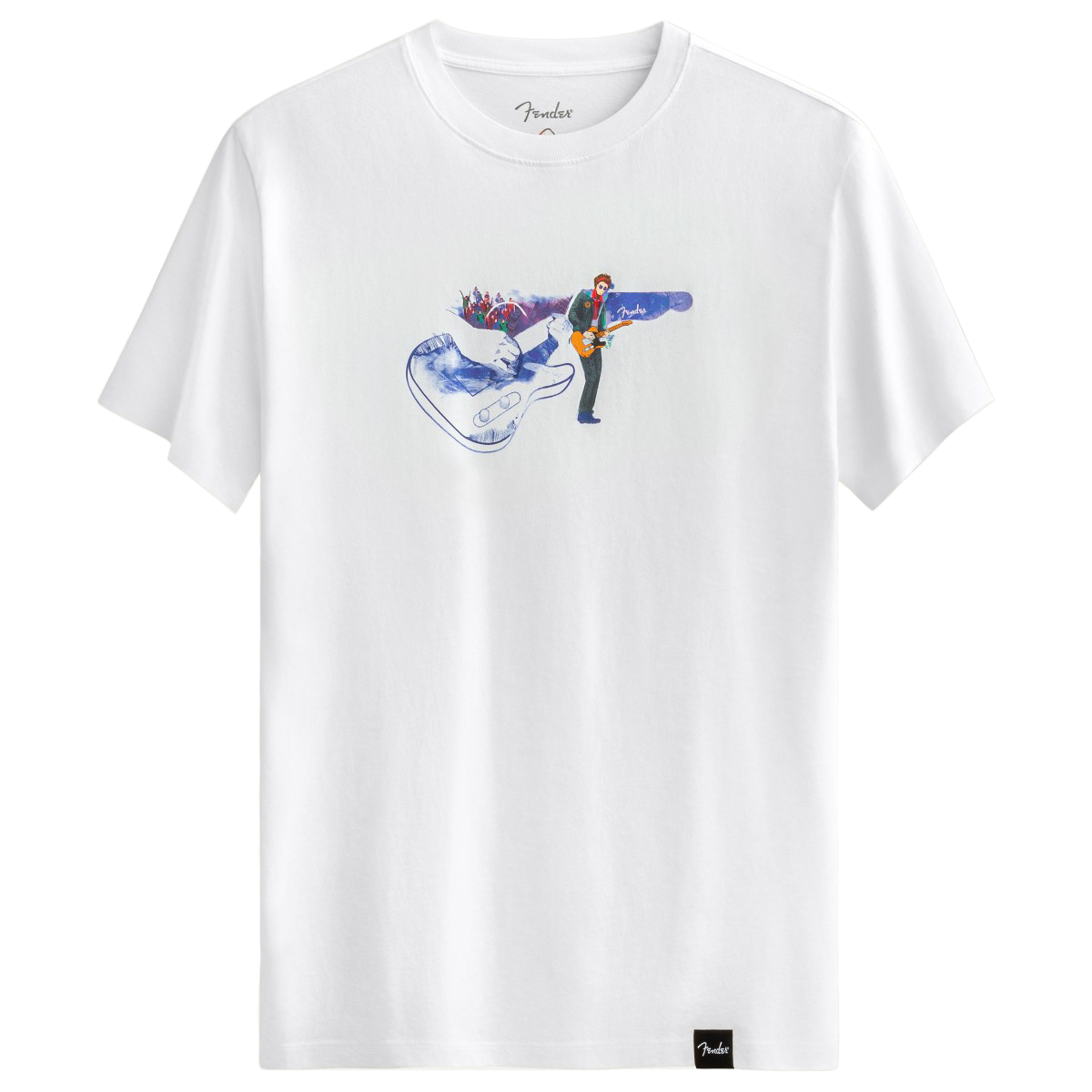 KAFT X FENDER X ZUHAL Lead Time - Off White - Tasarım T-Shirt - Unisex